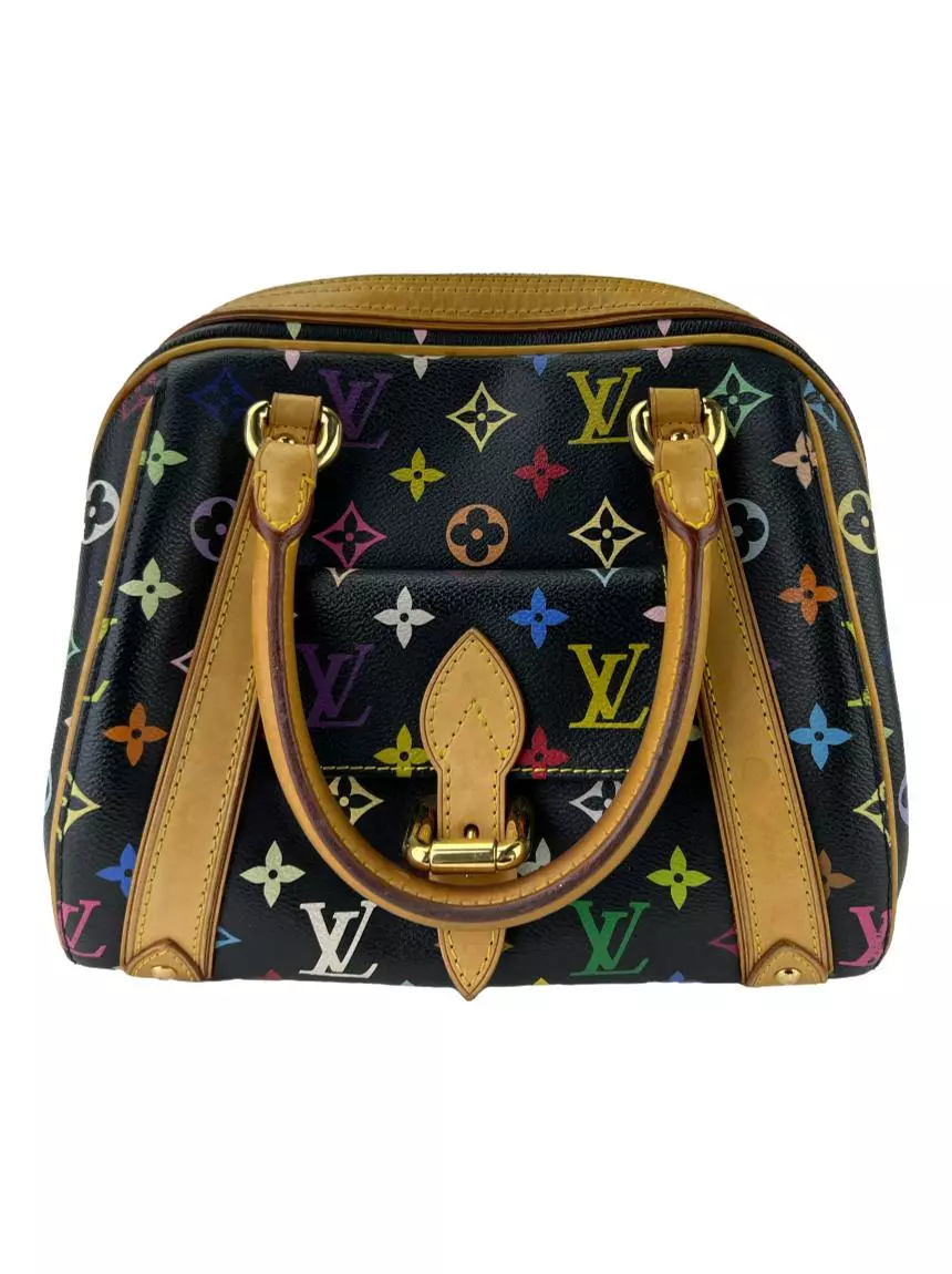 Louis Vuitton Black Monogram Multicolor Canvas Priscilla Bag