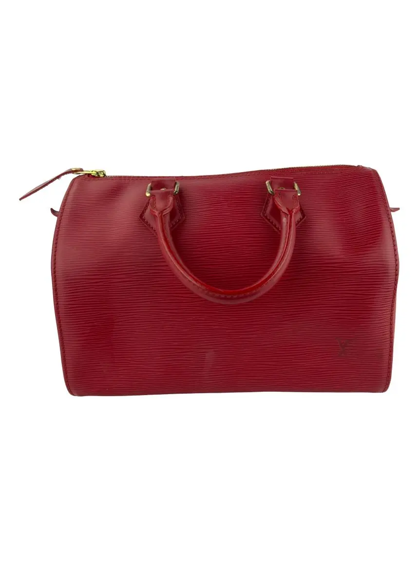 Bolsa Tote Louis Vuitton Speedy 25 Epi Vermelha CEIE93 Original