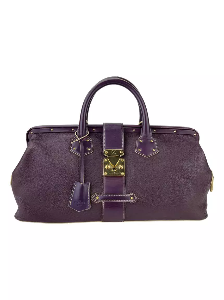 Bolsa Tote Louis Vuitton Suhali L'Ingenieux Roxa OVG17 Original