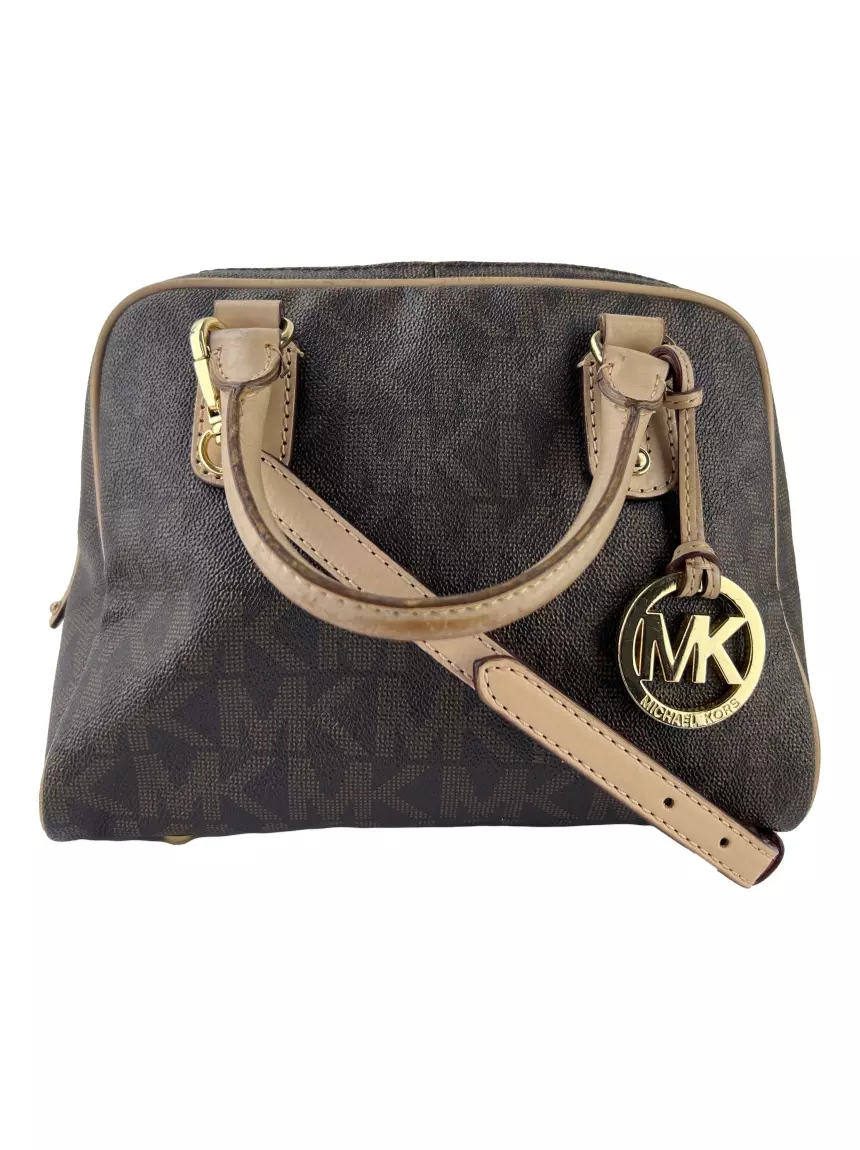 Brown factory Michael Kors Signature Tote Bag