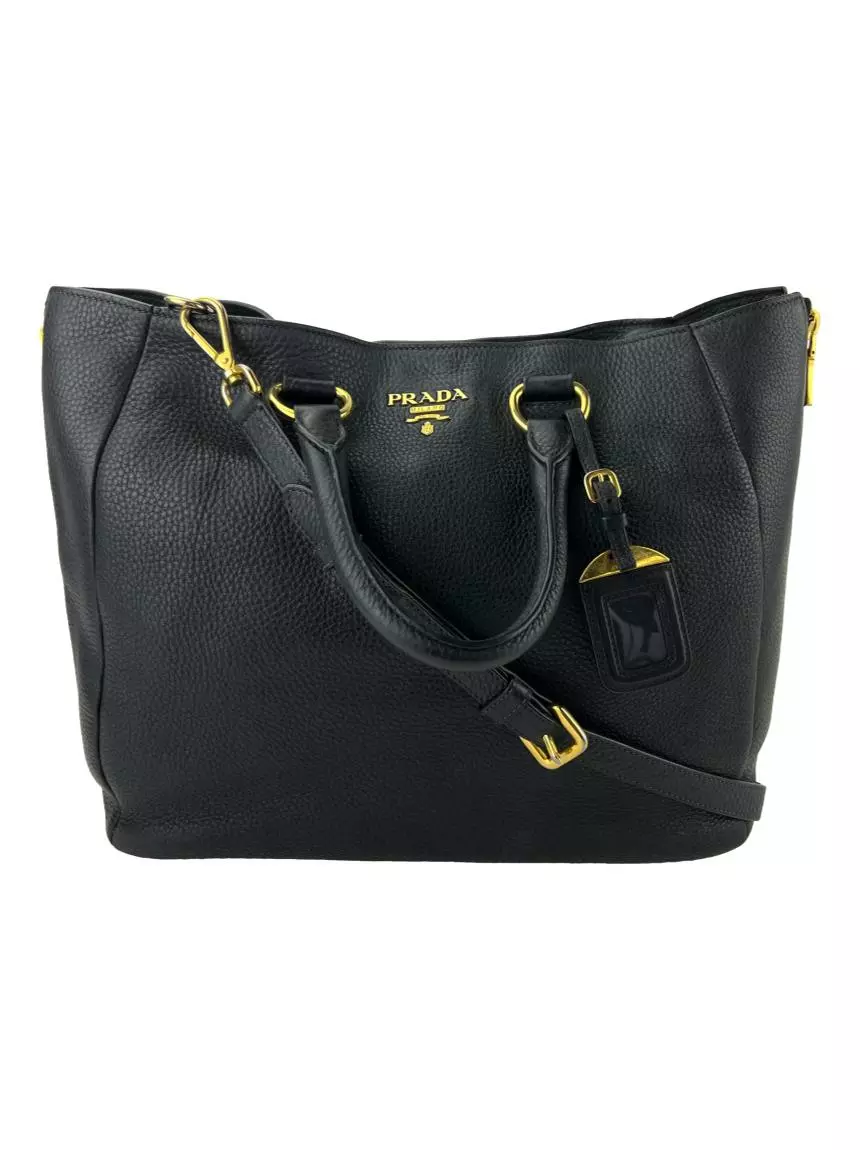 Prada side best sale zip tote