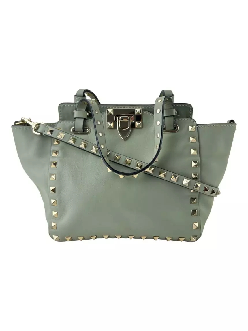 Valentino vitello best sale rockstud tote