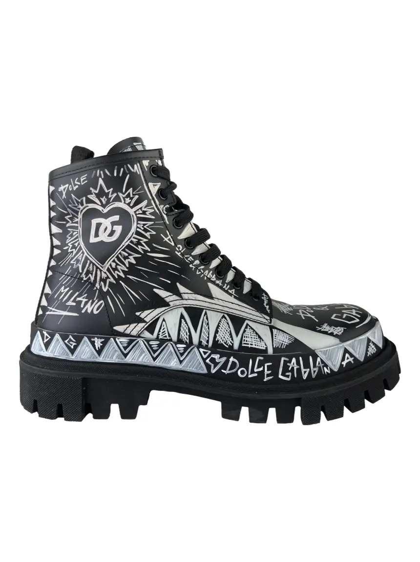 Bota Dolce & Gabbana Coturno Darkside Estampada - CHNW1 Original