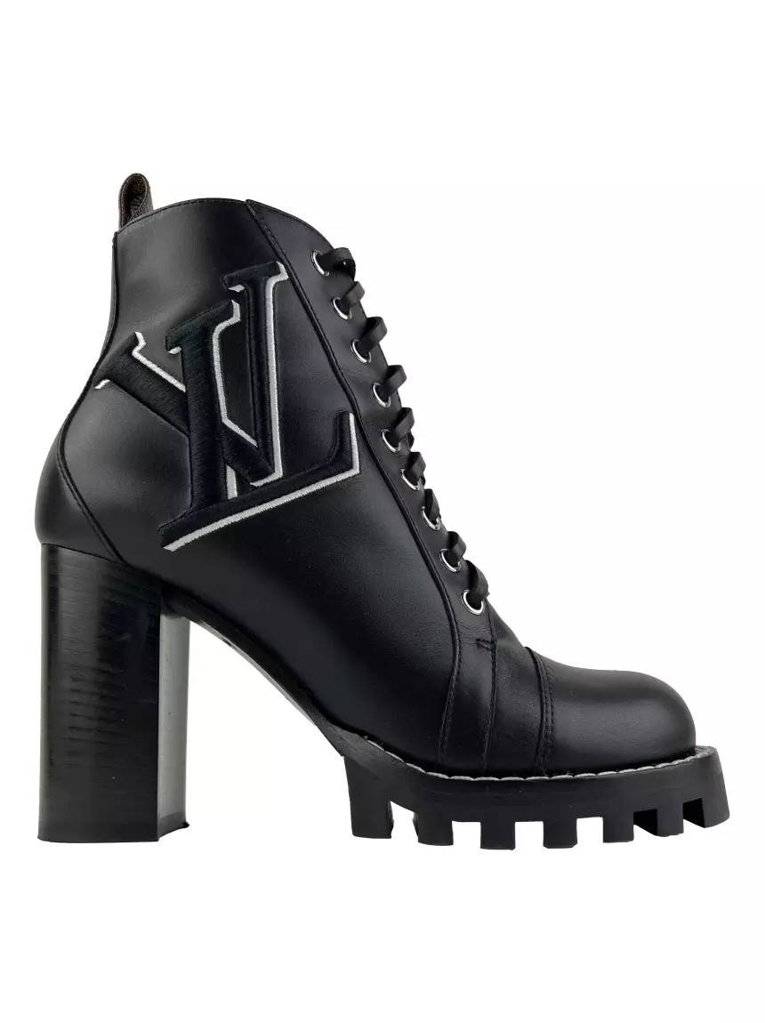 Bota Louis Vuitton Ankle Boots Preta Original - GWF402