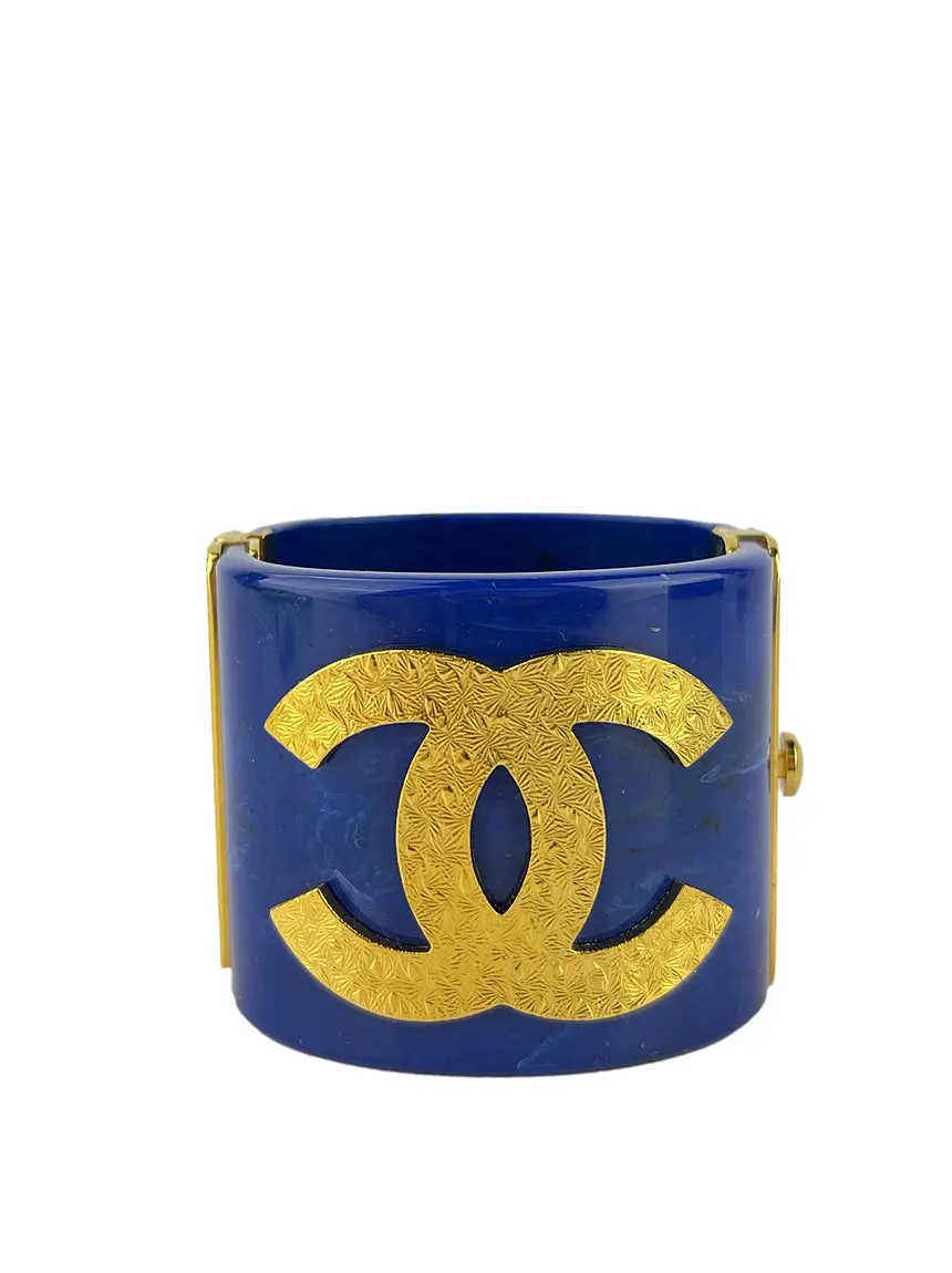 Bracelete Chanel CC Azul - CNUK144 Original | Etiqueta Única