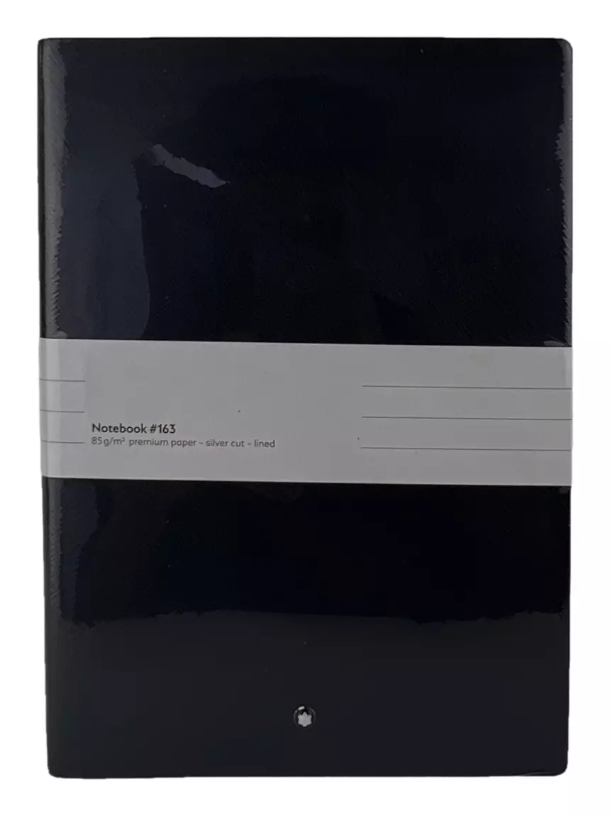 【新品未開封】モンブランNotebook #163 Caderno Montblanc Notebook #163 Preto - AGYE1 Original | Etiqueta