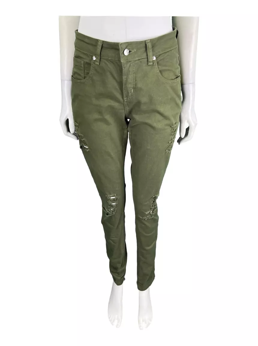 Calça verde militar hot sale destroyed