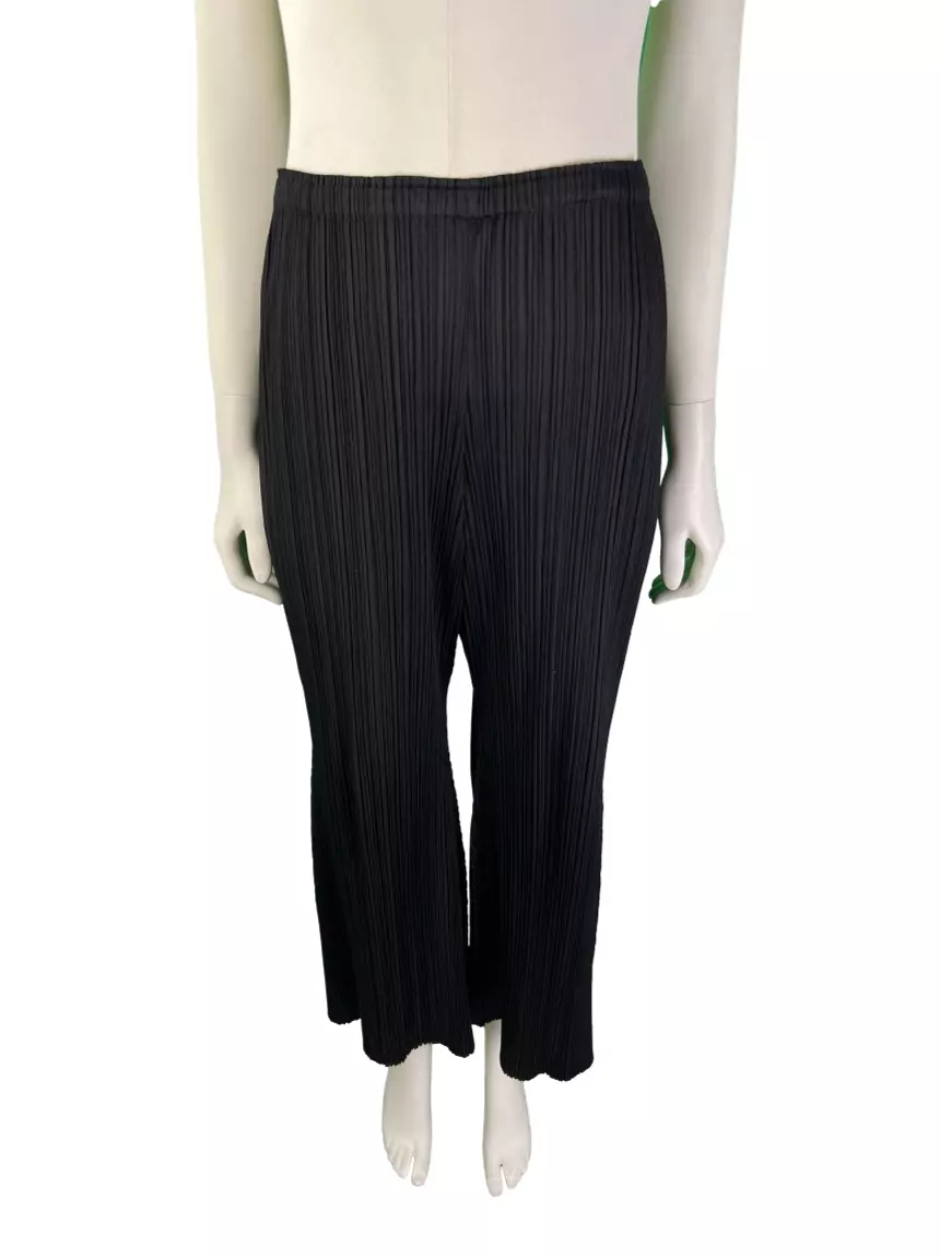 Calça Issey Miyake Pleats Please Plissada Preta - FDO19 Original