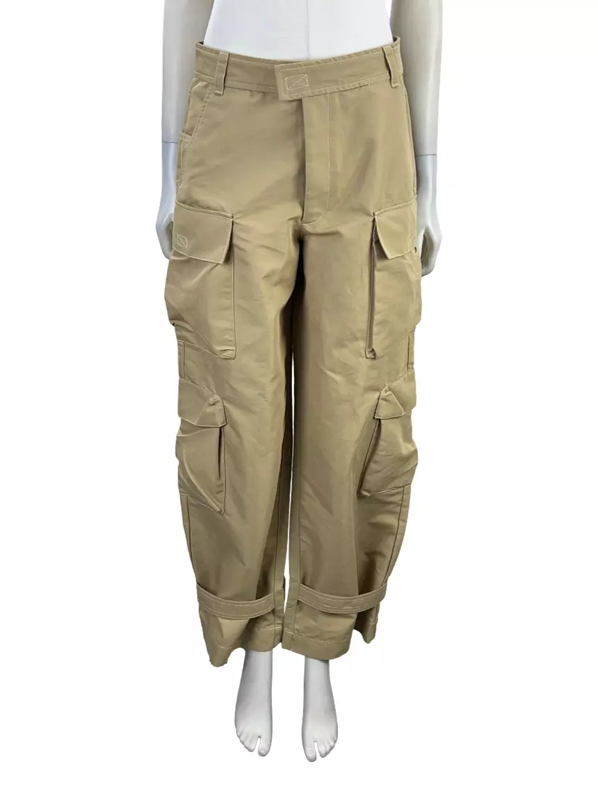 Calça Zara Cargo Bege CHK597 Original Etiqueta Única