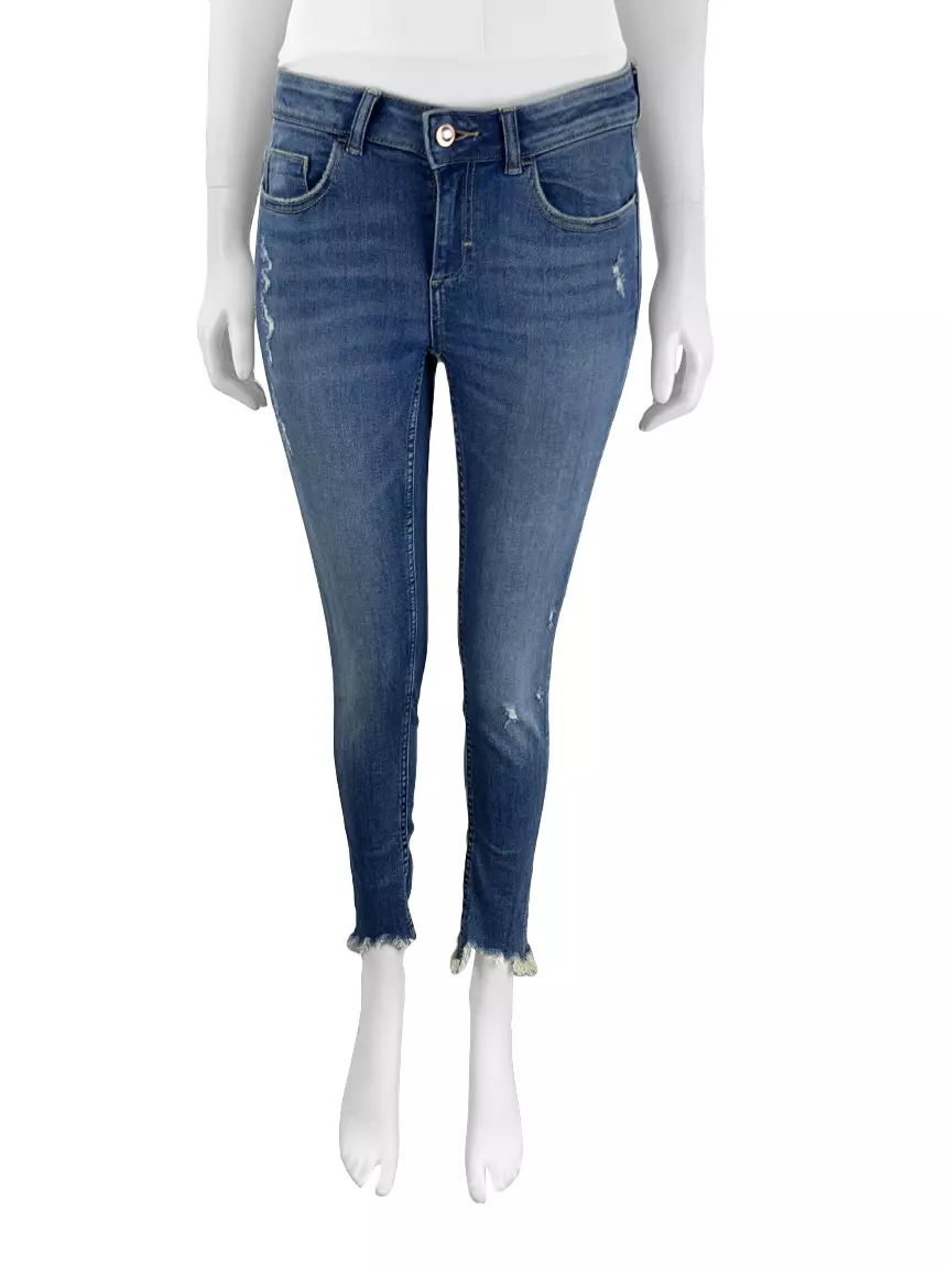 Calça Zara Jeans Azul HKT885 Original Etiqueta Única