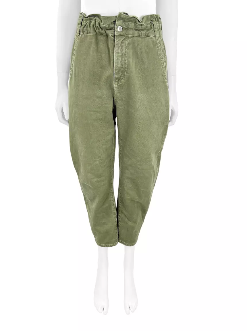 Calça Zara Jeans Verde MGS12 Original Etiqueta Única - Main Image