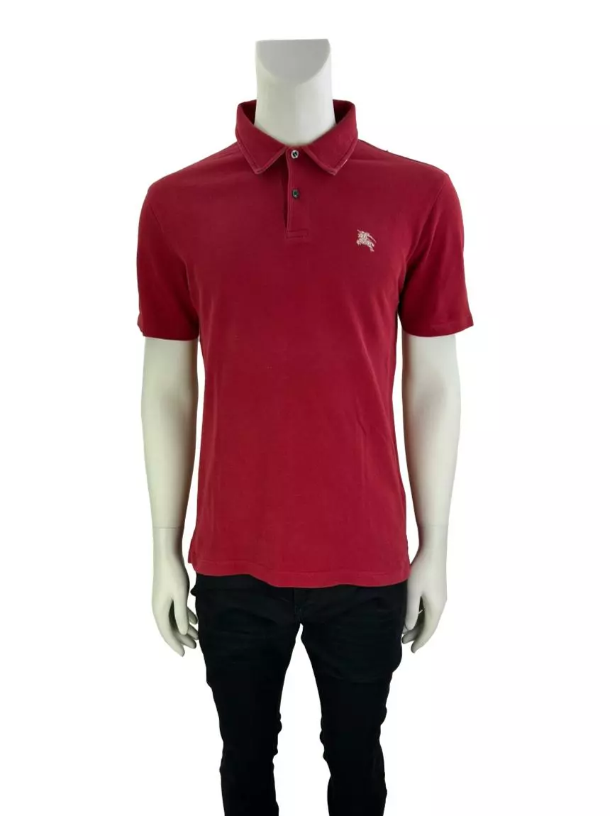 Camisa Burberry Polo Vermelha Original - EHA11 | Etiqueta Única