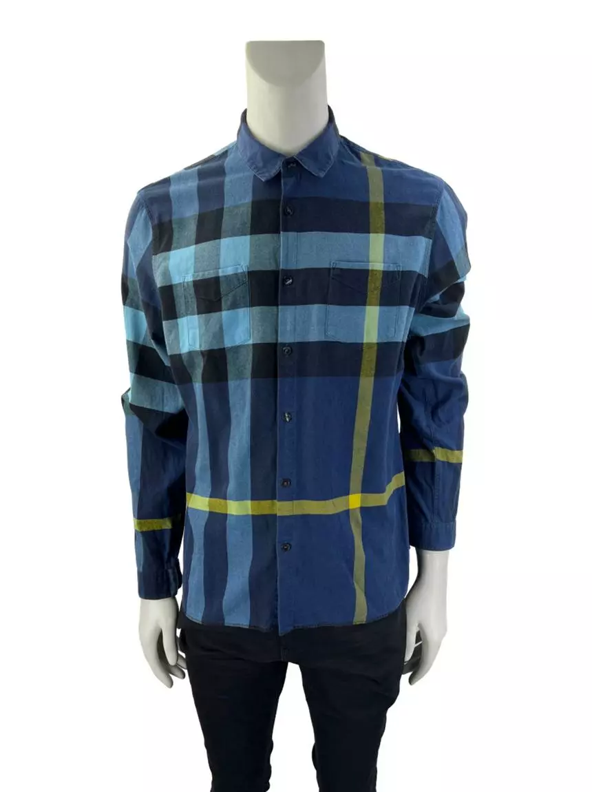 Camisa burberry xadrez sale