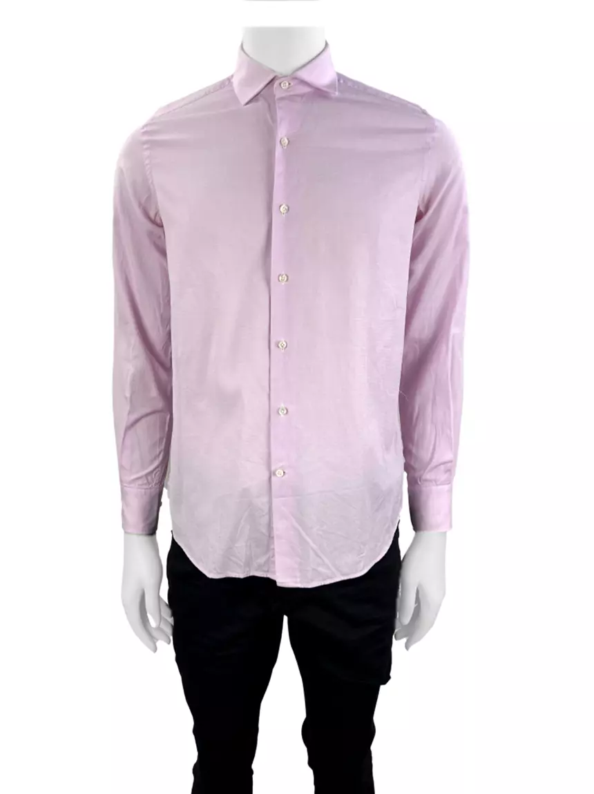 Camisa Massimo Dutti Slim Fit Rosa Original SPU61 Etiqueta nica