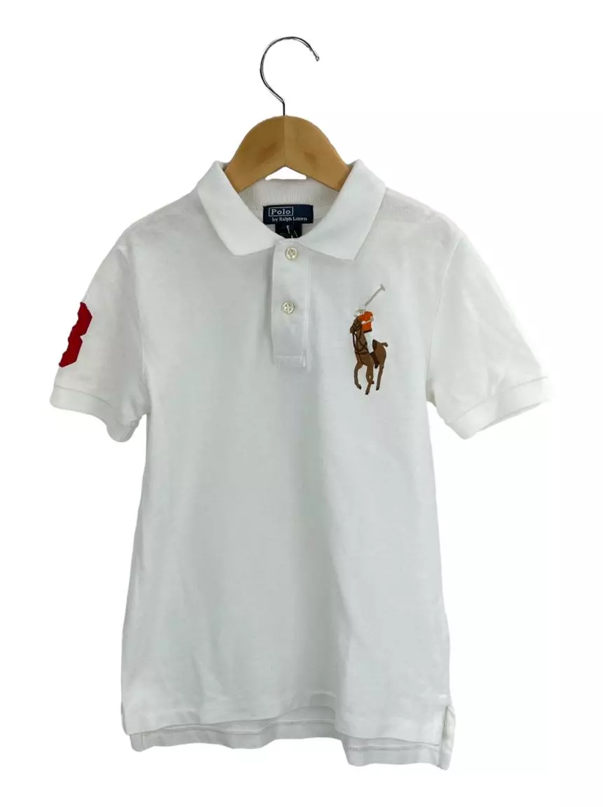 Camisa Polo Ralph Lauren Branca com Preto Infantil