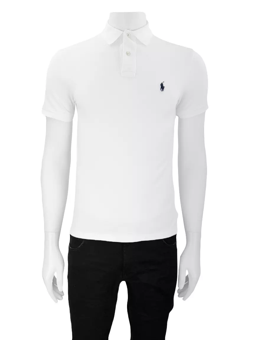 Ralph Lauren Slim Fit Polo Shirt, White