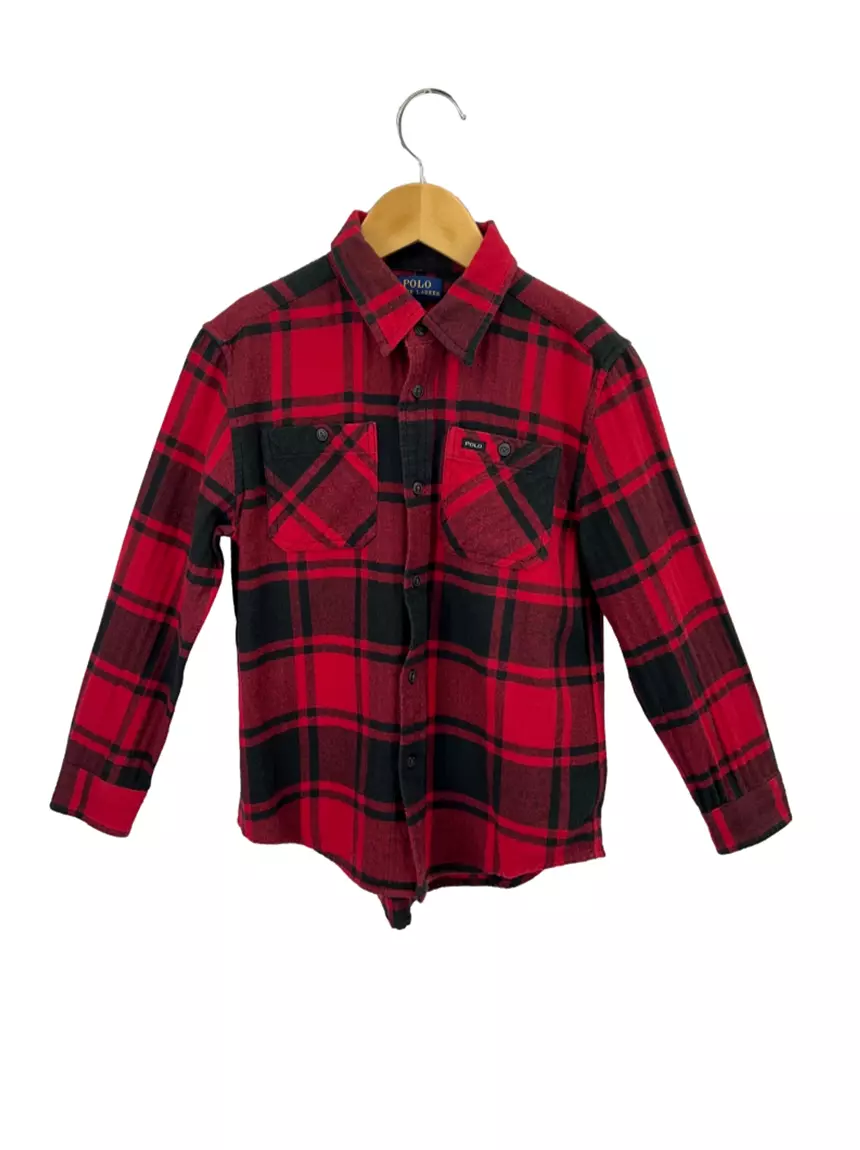 Camisa Polo Ralph Lauren Xadrez Vermelha - DYC53 Original