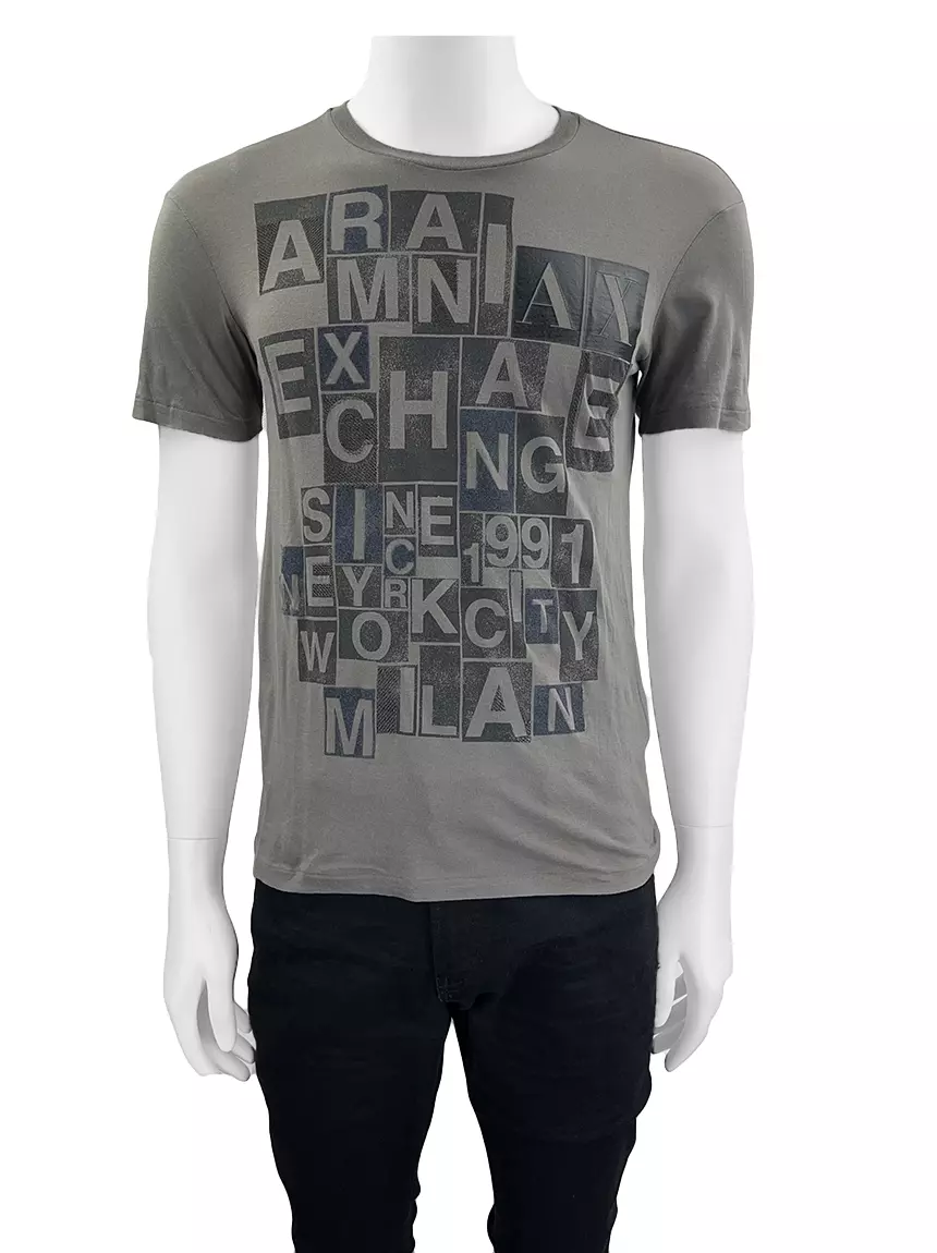 Camiseta Armani Exchange Tecido Estampado Original CDFR5