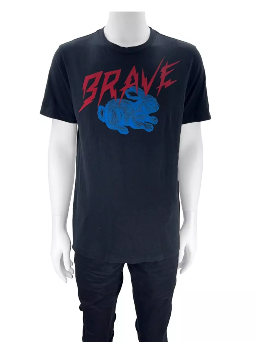 Camiseta Diesel Brave Rabbit Preta CDEN16 Original Etiqueta Única