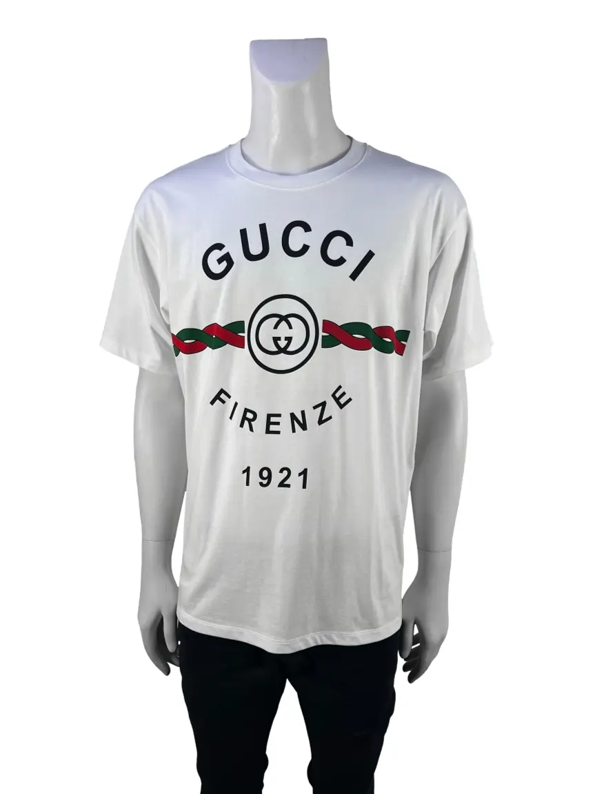 Camiseta Gucci 'Firenze 1921' Off White - CMSW451 Original