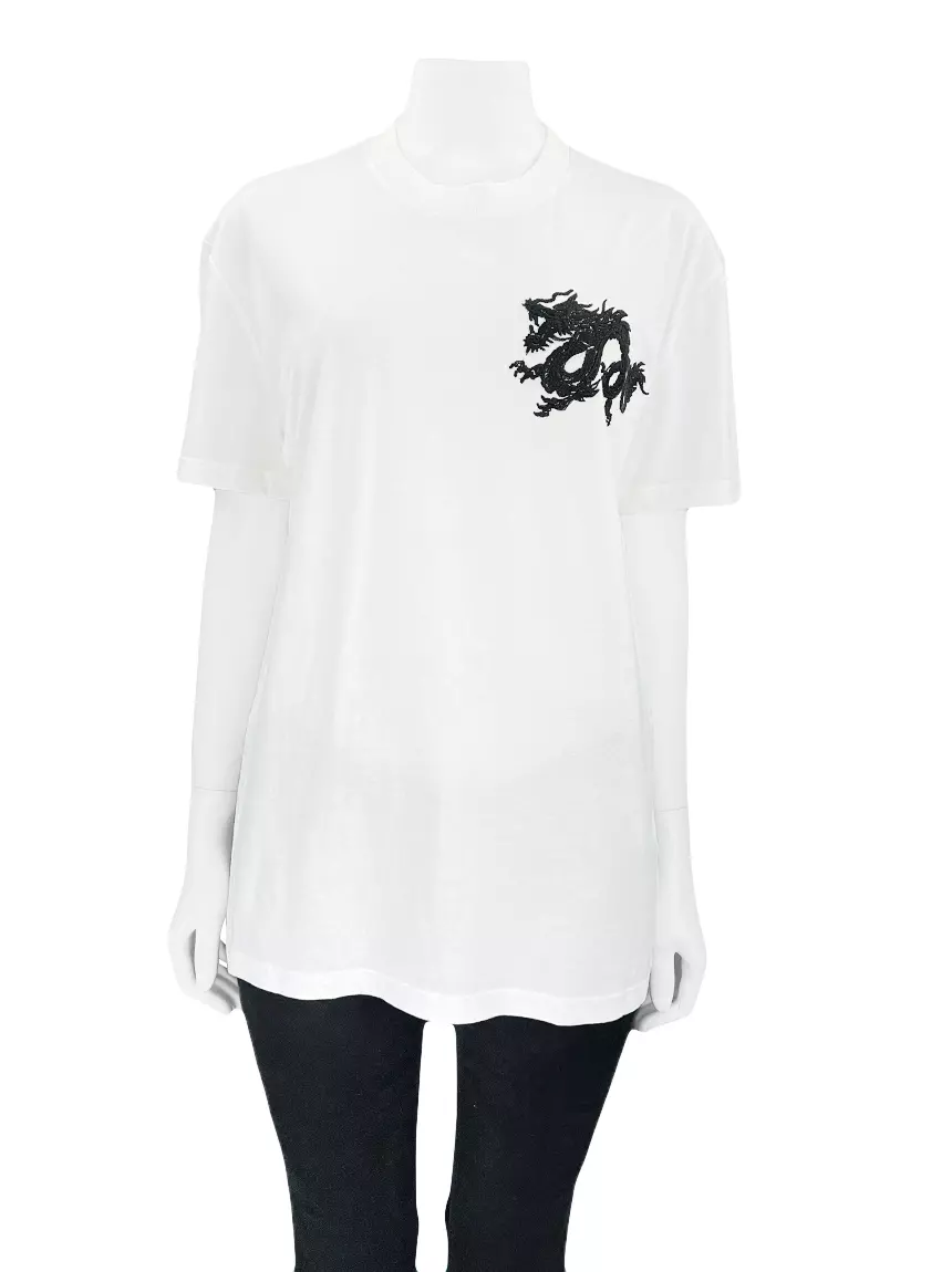 Camiseta Prada Tecido Branco Original - BCH6372