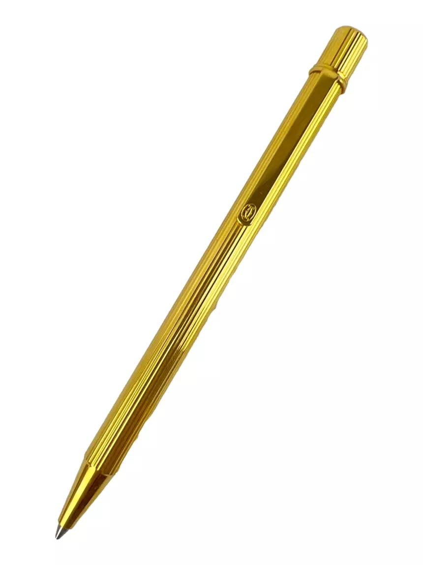 Caneta Cartier Must de Cartier Ouro Dourado - VXK11 Original
