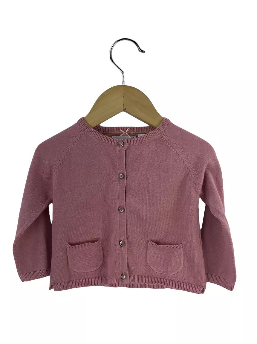 zara cardigan rosa