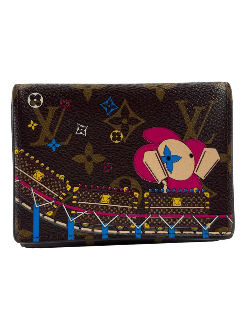 LOUIS VUITTON スパンコールコントラストドレス 34 LVボタン Carteira Louis Vuitton Victorine Christmas Roller Coaster