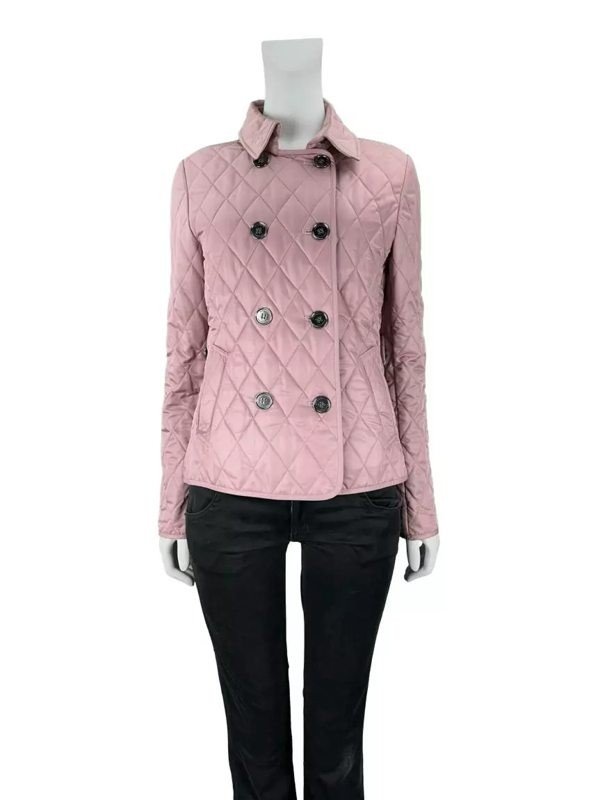 Casaco Burberry Quilted Rosa Original BIGI2 Etiqueta nica