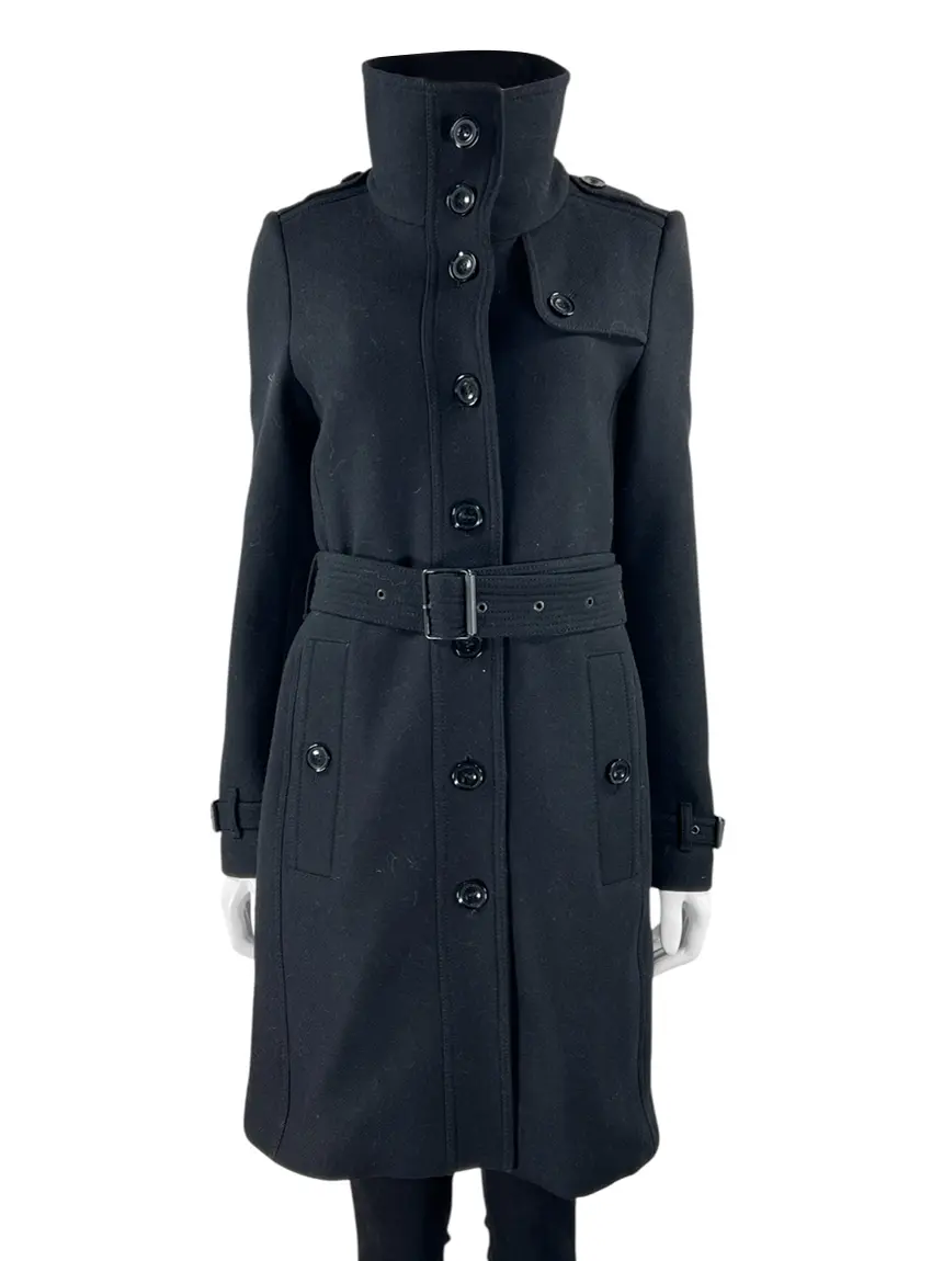 Casaco Burberry Trench Coat Preto - AAWT88 Original | Etiqueta Única