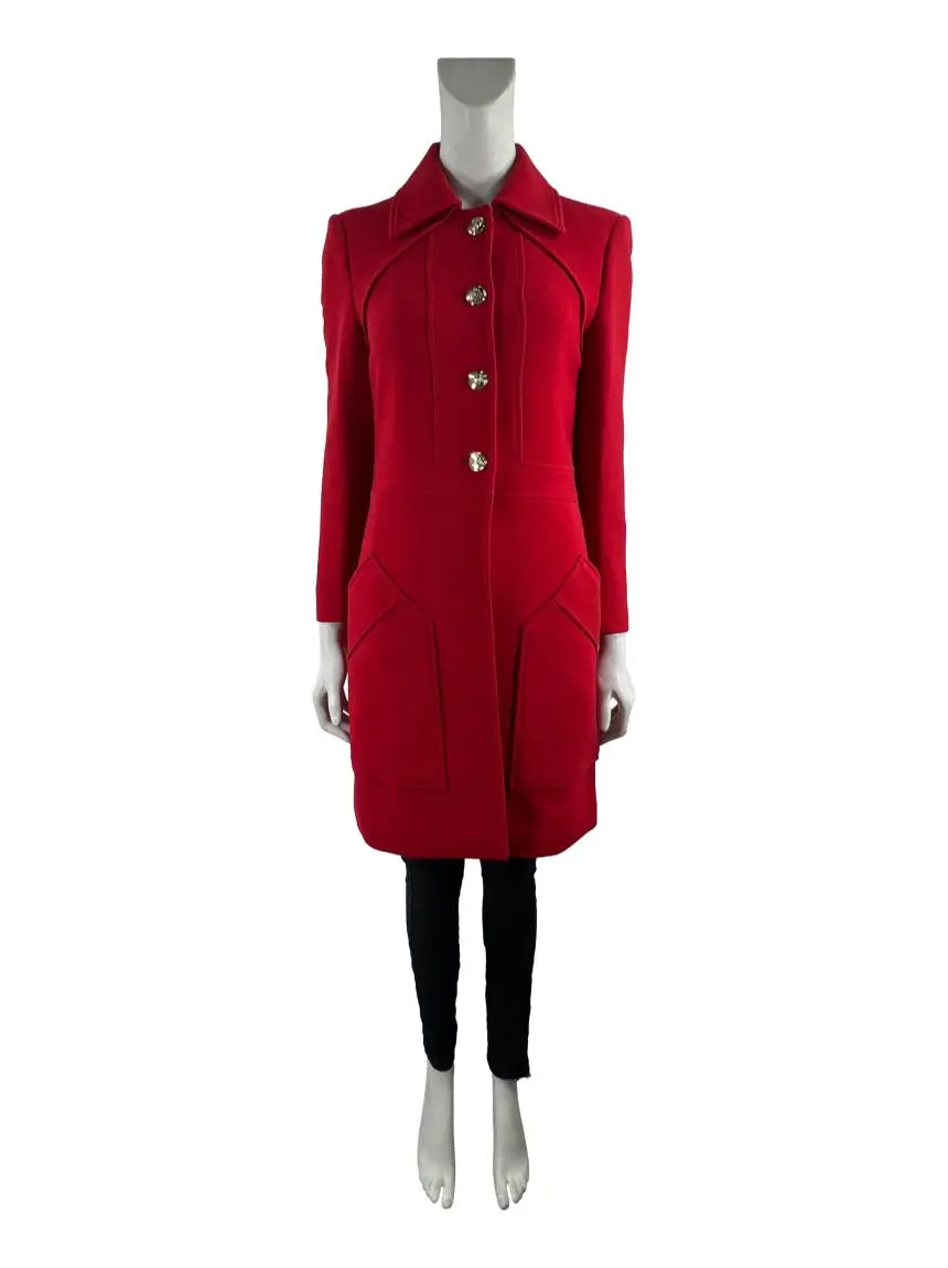 Casaco Gucci Lã Vermelho - DZU215 Original | Etiqueta Única