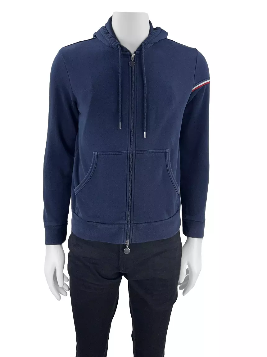 Casaco Moncler Maglia Cardigan Azul Marinho - FIU95 Original