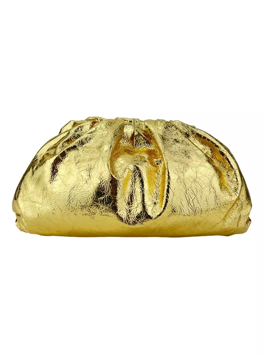 アクセサリー BOTTEGA VENETA essential gold Clutch Bottega Veneta The Pouch Oro - AAKT45 Original | Etiqueta Única