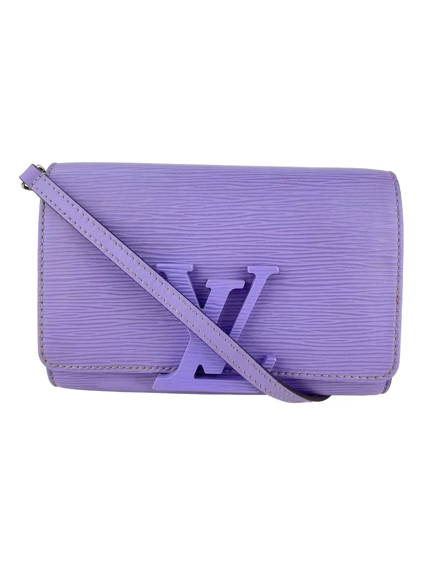 Clutch Louis Vuitton Louise Epi Lilás - ACHE18 Original | Etiqueta