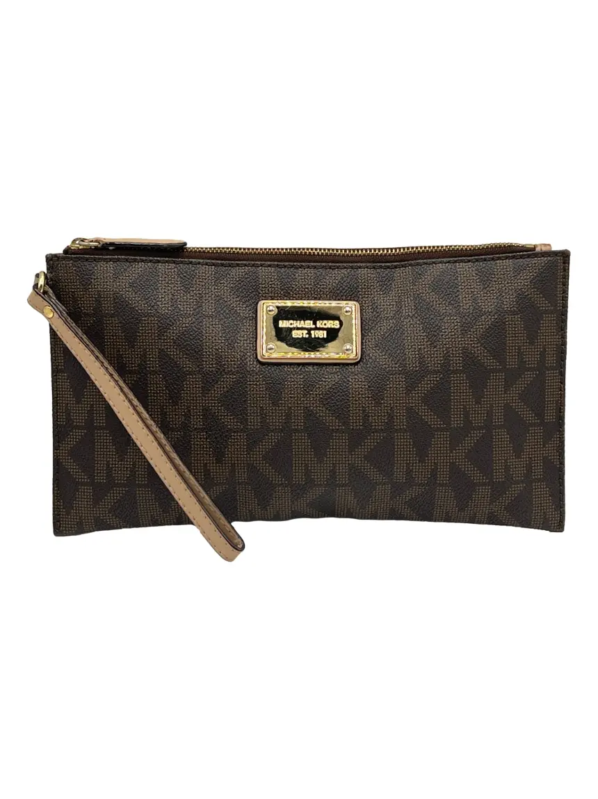 Clutch Michael Kors Pouch Monograma - SCZ282 Original | Etiqueta Única