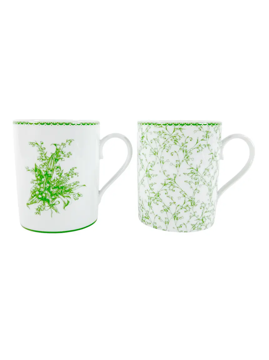 Conjunto Christian Dior Xicaras Porcelana Verde - CVXO745 Original