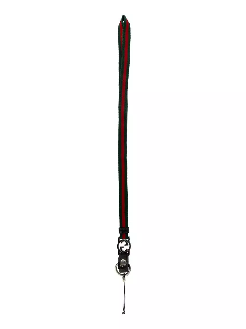 GUCCI GG Web Keychain Lanyard