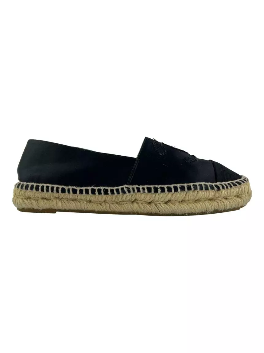 Espadrille chanel noir hot sale