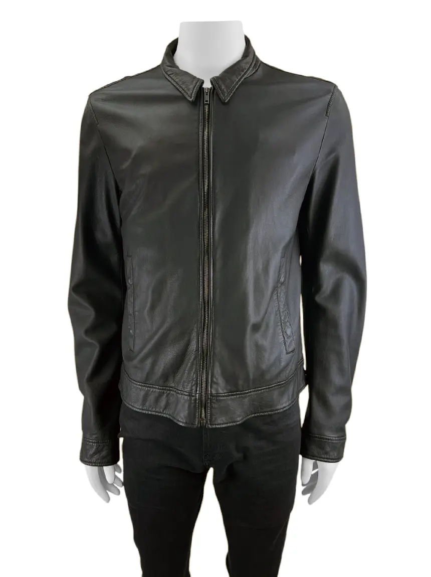 Jaqueta Dolce & Gabbana Couro Lambskin Preto - BFF13 Original