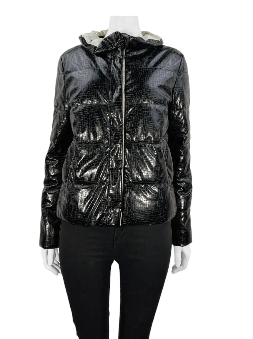 ヤ*ー様 Emporio Armani Embossed Lether Jack Jaqueta Emporio Armani Embossed Preto - BHHI70 Original | Etiqueta