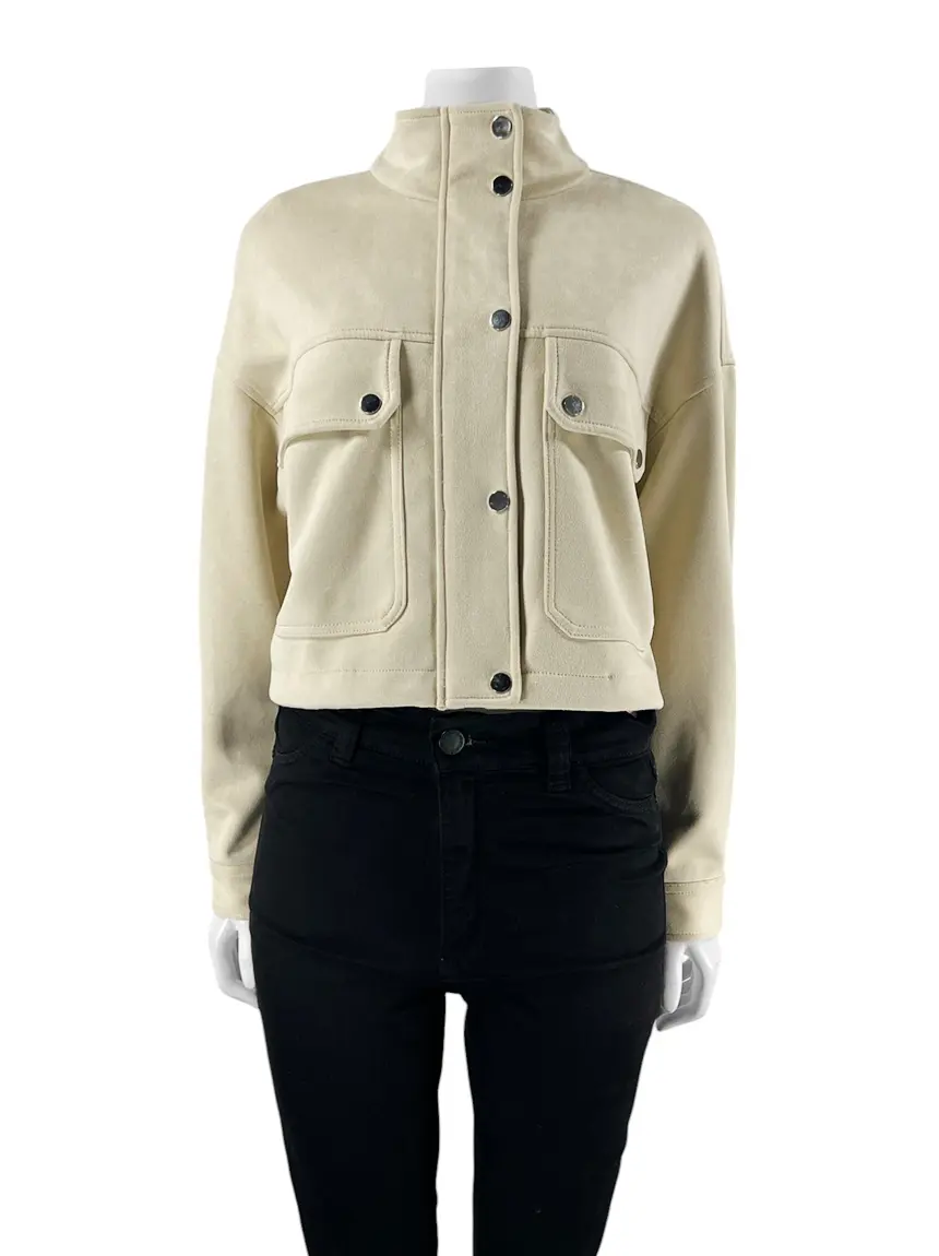 Jaqueta Zara Tecido Bege - PAN64 Original | Etiqueta Única