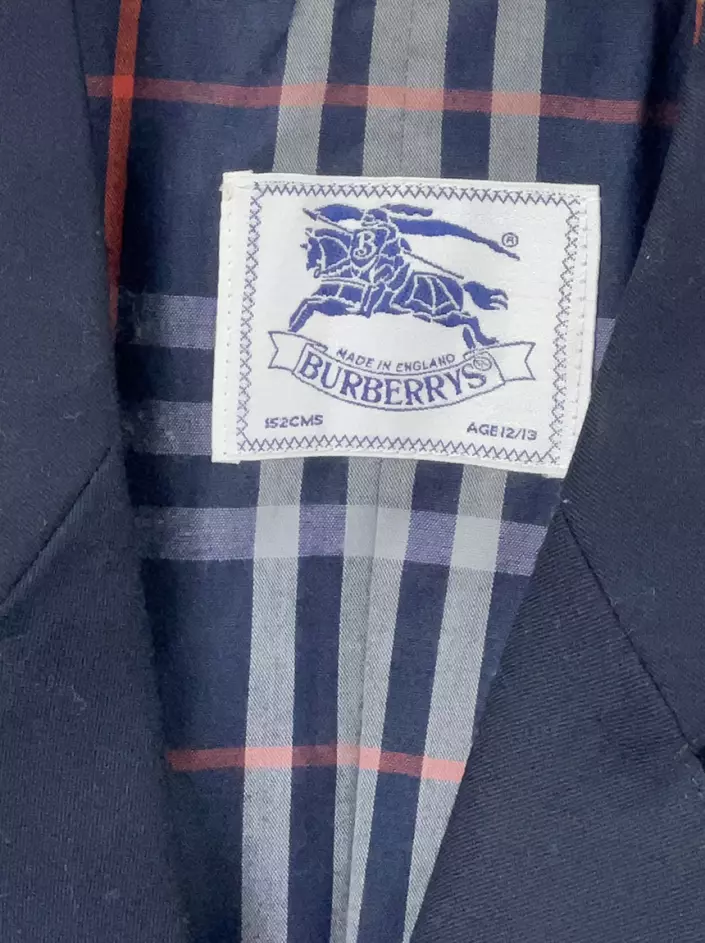 Burberry blue blazer clearance