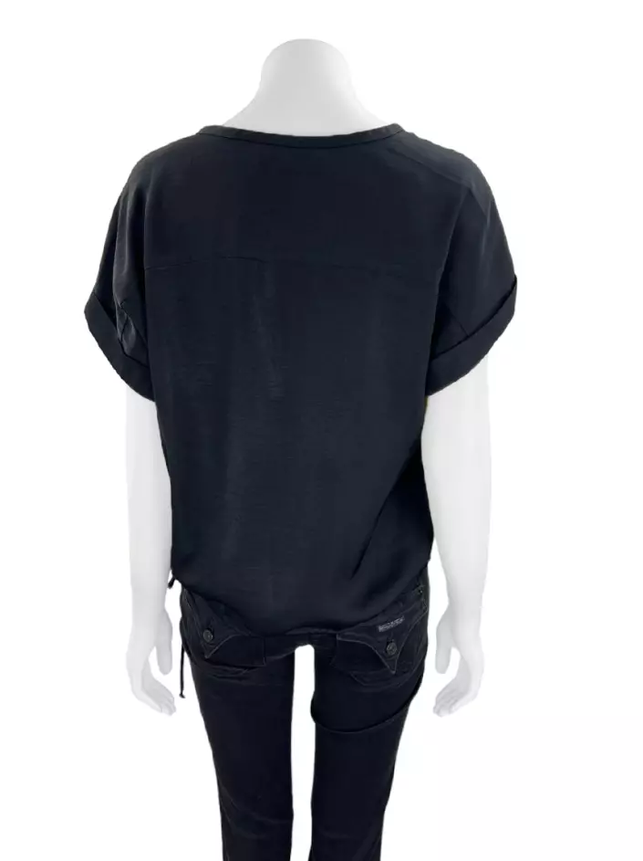 Blusa BCBG Max Azria Tana Preta Original CEWD13 Etiqueta nica