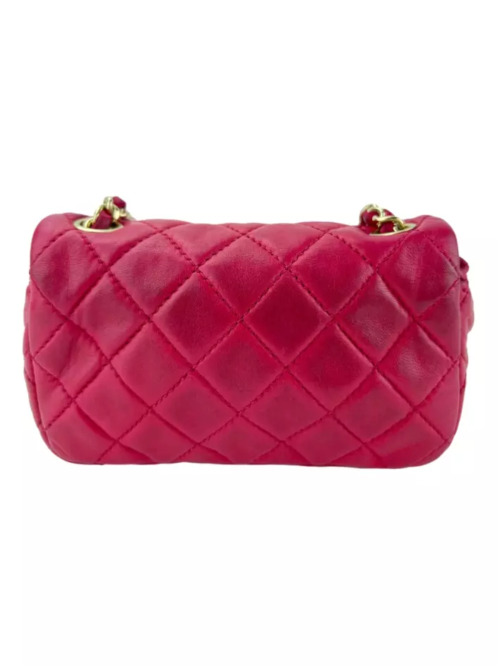 Bolsa Chanel Flap Rosa Original - MZK4, Etiqueta Única