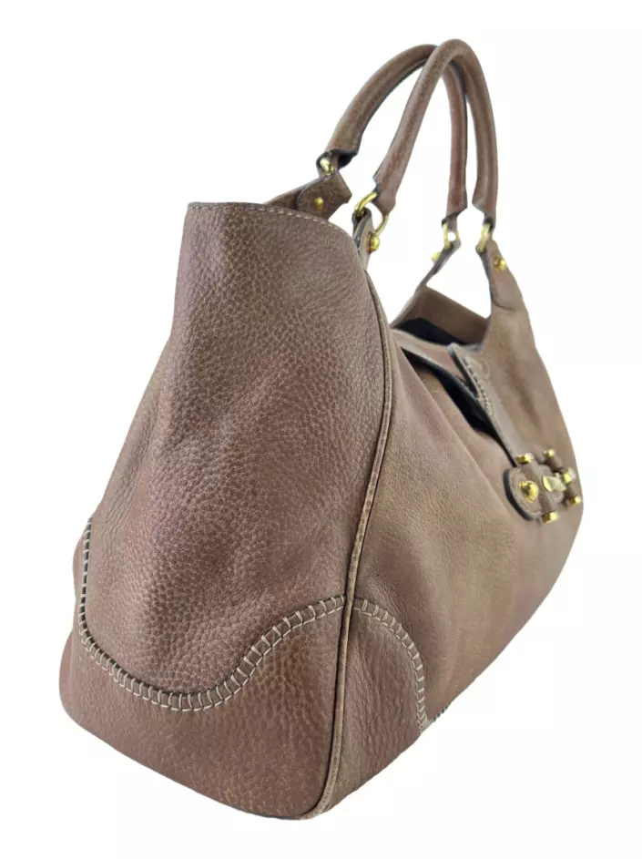 Bolsa Gucci Guccissima Medium Bree Marrom Original - ZPP4