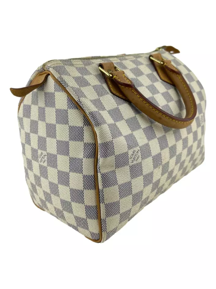 Bolsa Louis Vuitton Speedy 25 Damier Ebene. Usada poucas vezes, acompanha  caixa e dust bag. Clique na imagem para ver…