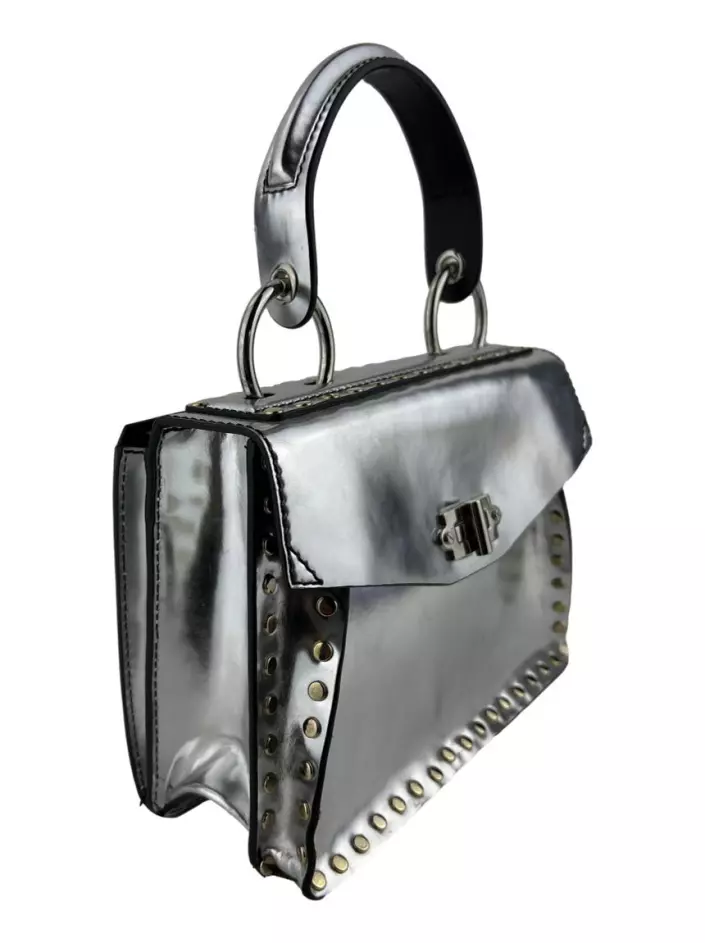 Bolsa com Al a Proenza Schouler Small Hava Top Handle Metalizada