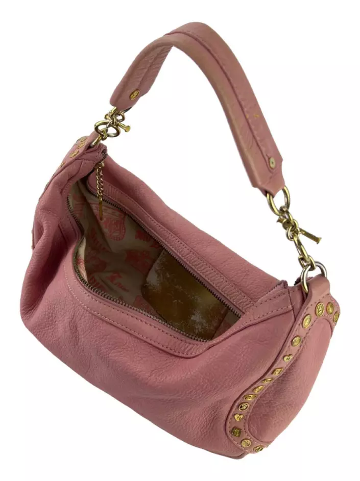 Bolsa Hobo Juicy Couture Couro Rosa Original PUO364 Etiqueta Única