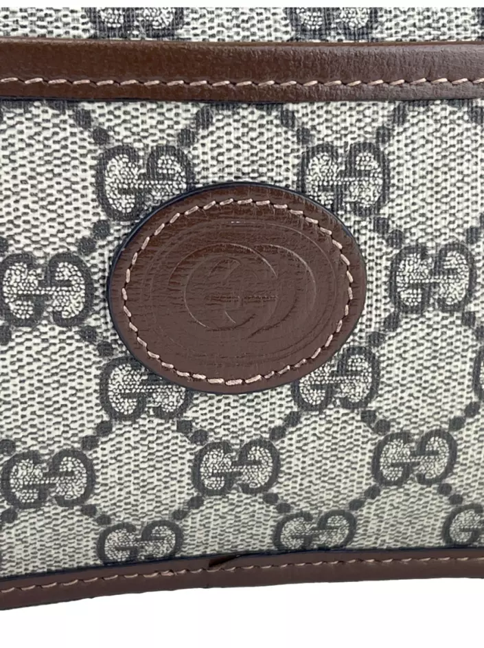 Bolsa Tiracolo Gucci Azalea Mini Retro Interlocking G Couro Marrom ...