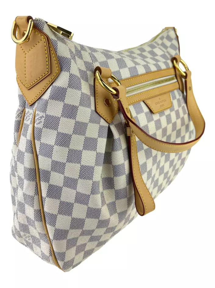 Bolsa Louis Vuitton Original Evora MM Damier Azur Feminina